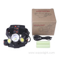 Powerful T6 COB Focusable USB Head Torch Light